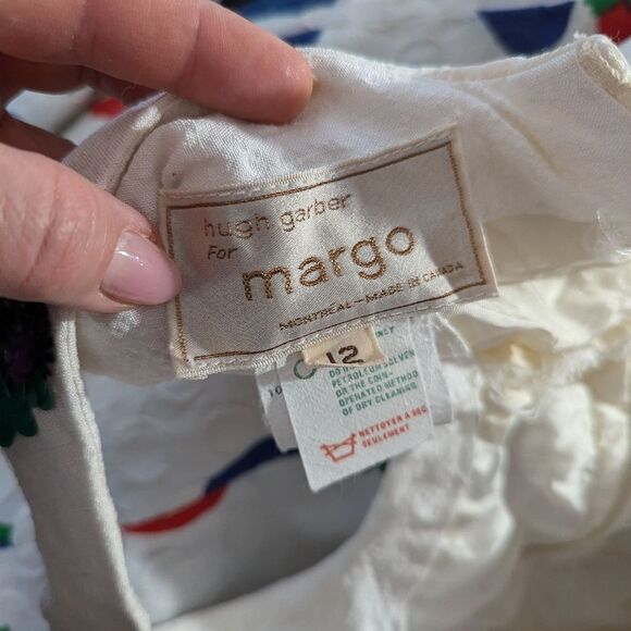 Hugh Garber Maxi dress 60s fruit print pockets sleeveless size 6 - Picture 10 of 12